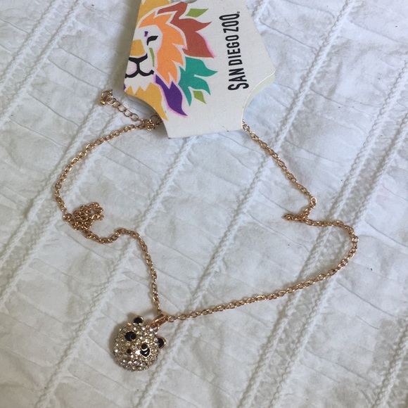 Panda Head Necklace with Gold Chain. - Picture 2 of 2